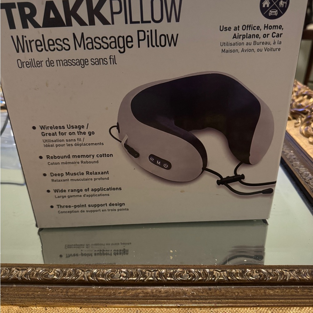 Gray U-Shape Massage Pillow